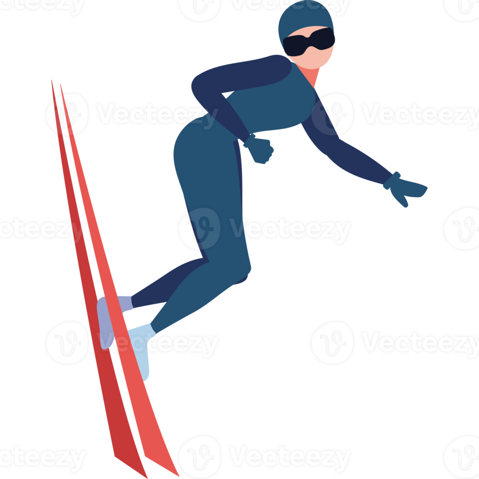 A person on skis is jumping over a jump png