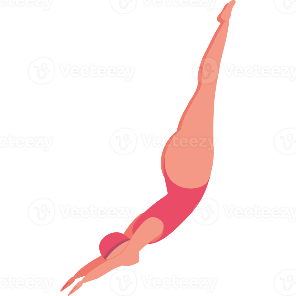A person diving into the water png