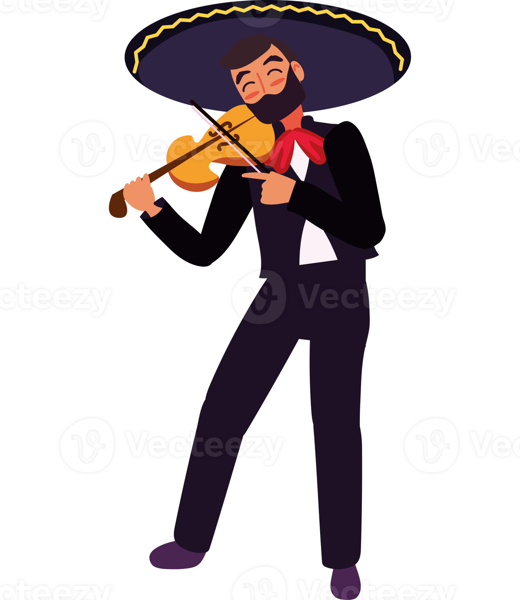 A mexican man playing the violin 49028922 png