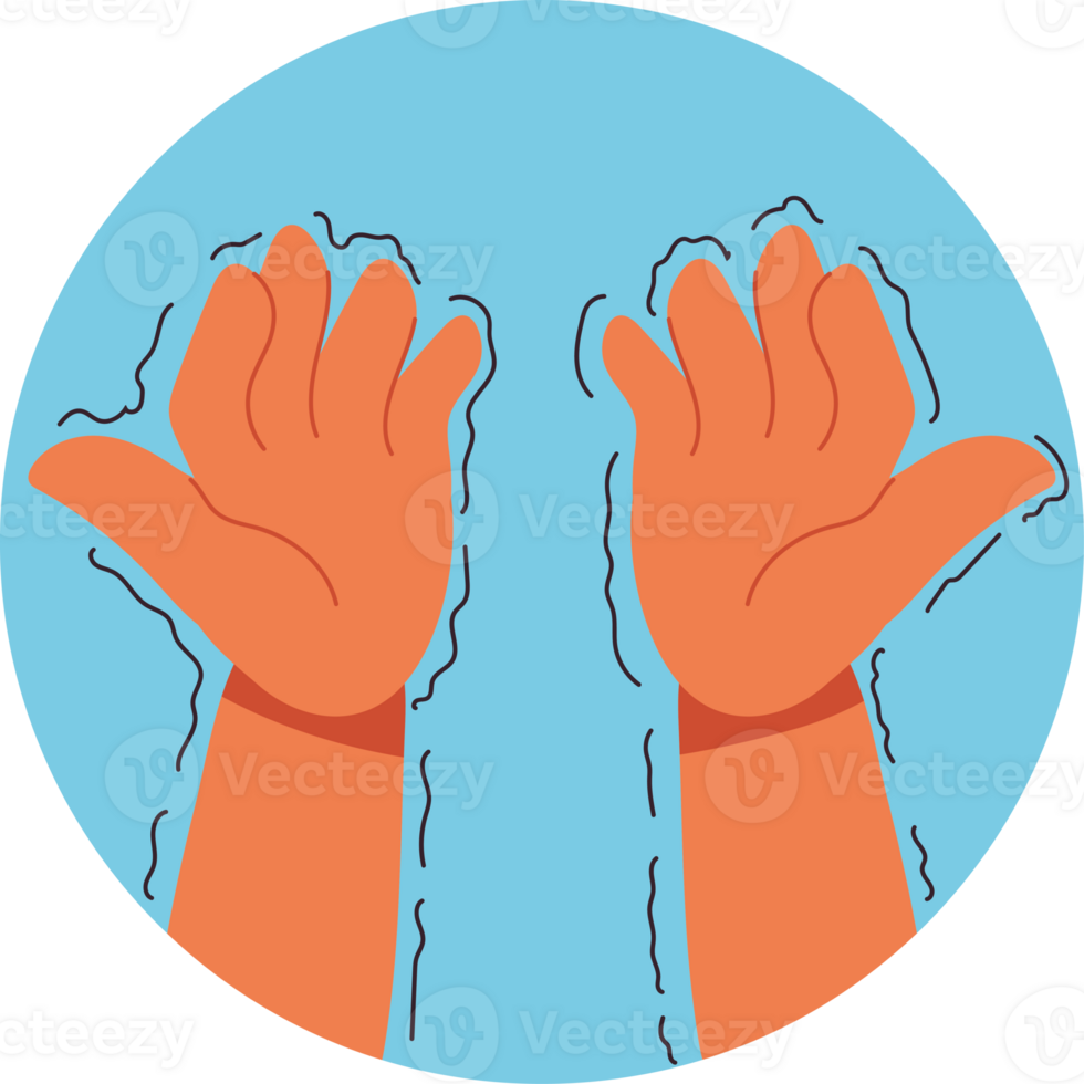Two hands reaching out to touch the surface of the water png