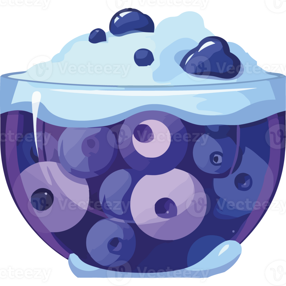 Blueberry smoothie clip art png