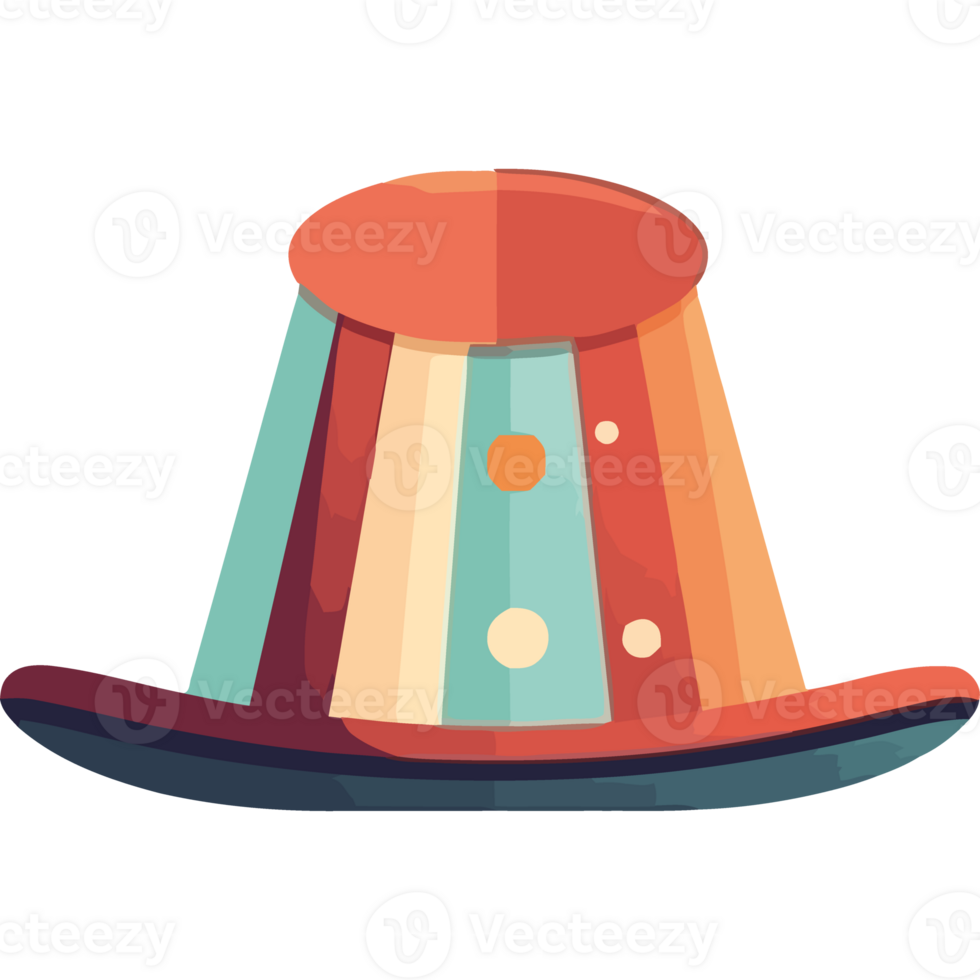 A hat with colorful dots on it png
