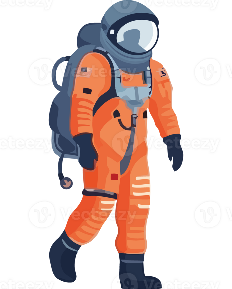 An astronaut walking in space png