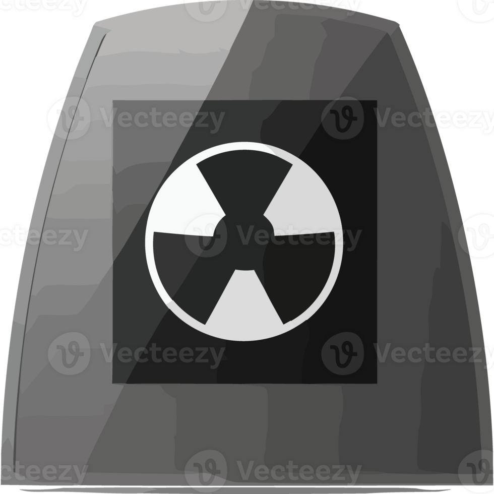 A black and white image of a radioactive symbol png