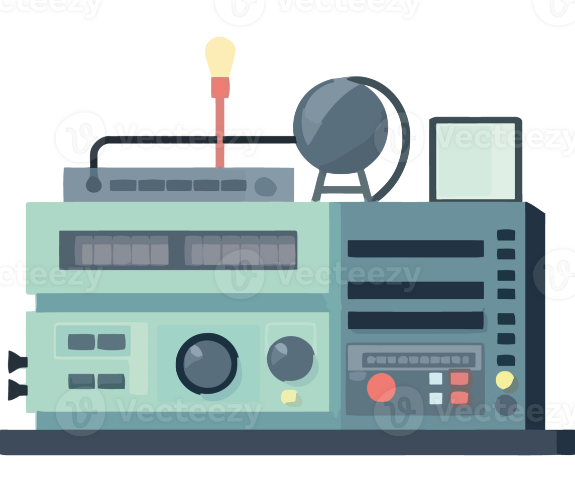 A radio is shown on a black background png