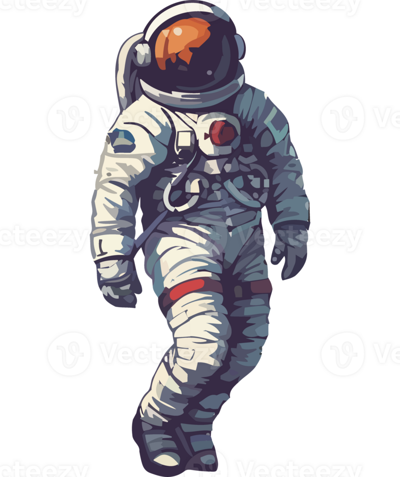 An astronaut in space suit walking png