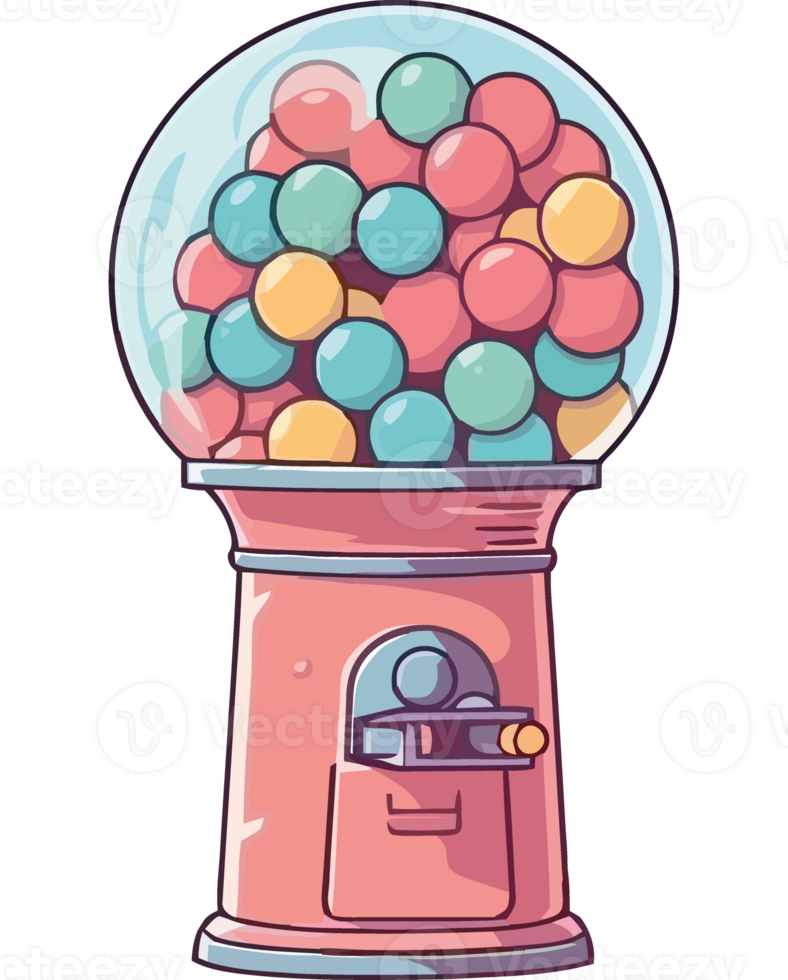 Gumball machine illustration png