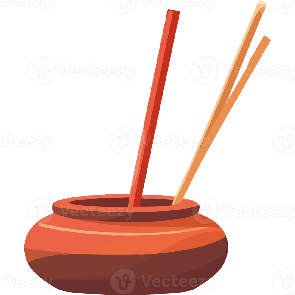 A bowl with two sticks and a bowl of rice png