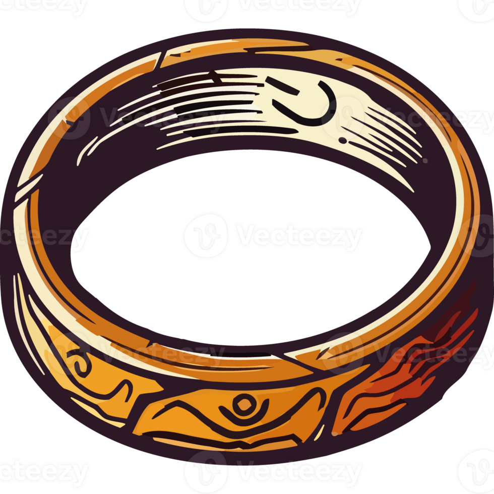 The ring of power is shown in a cartoon style png