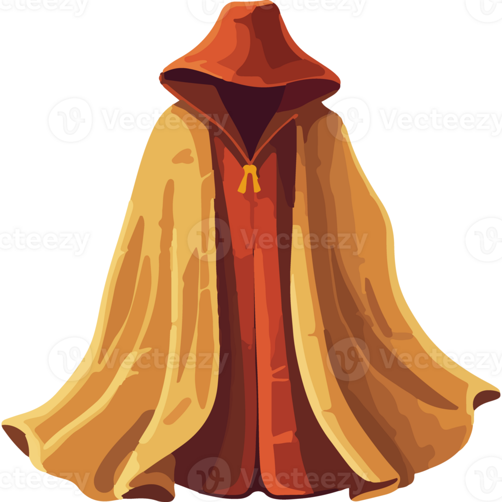 A hooded robe with a hood on it png