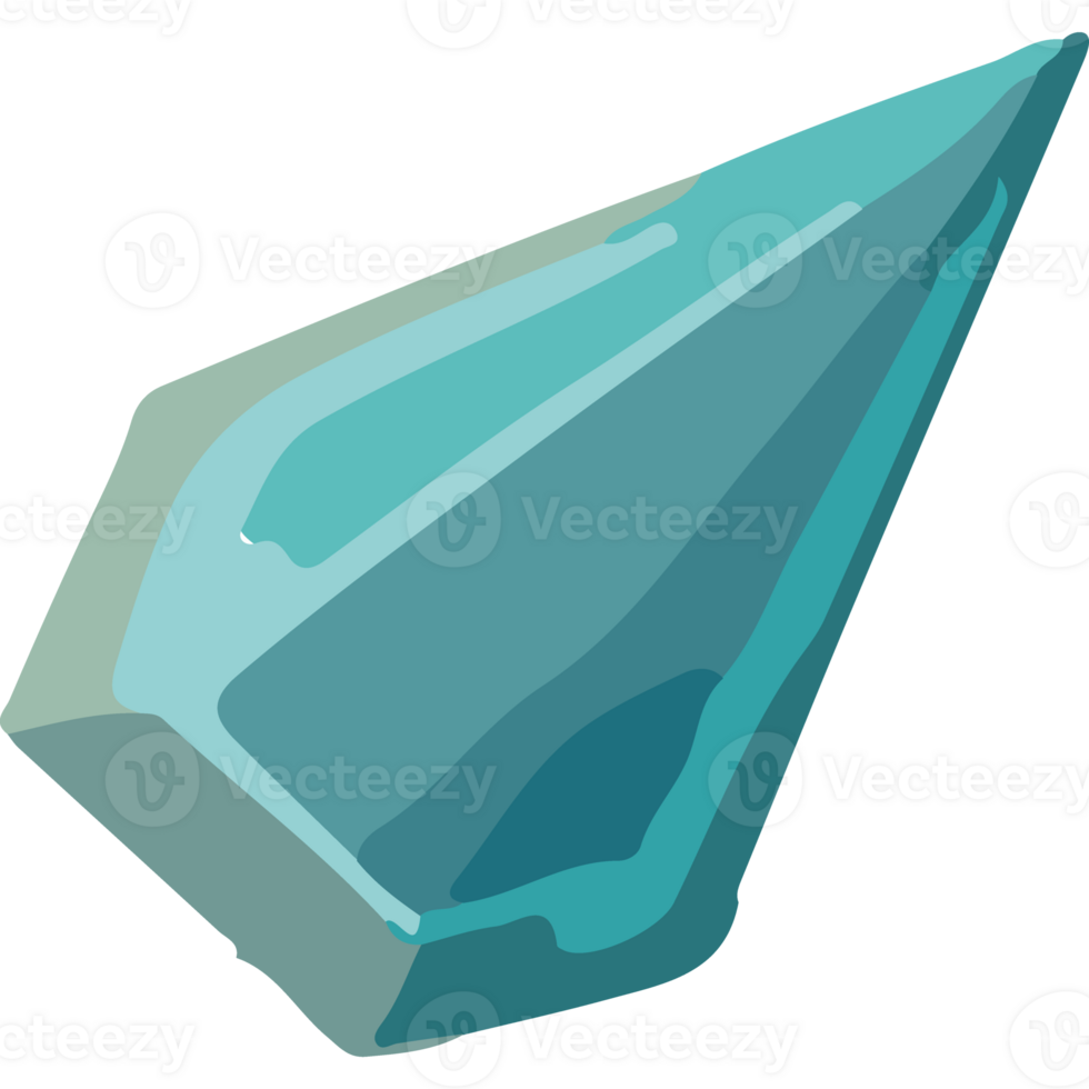 A blue diamond with a sharp point png
