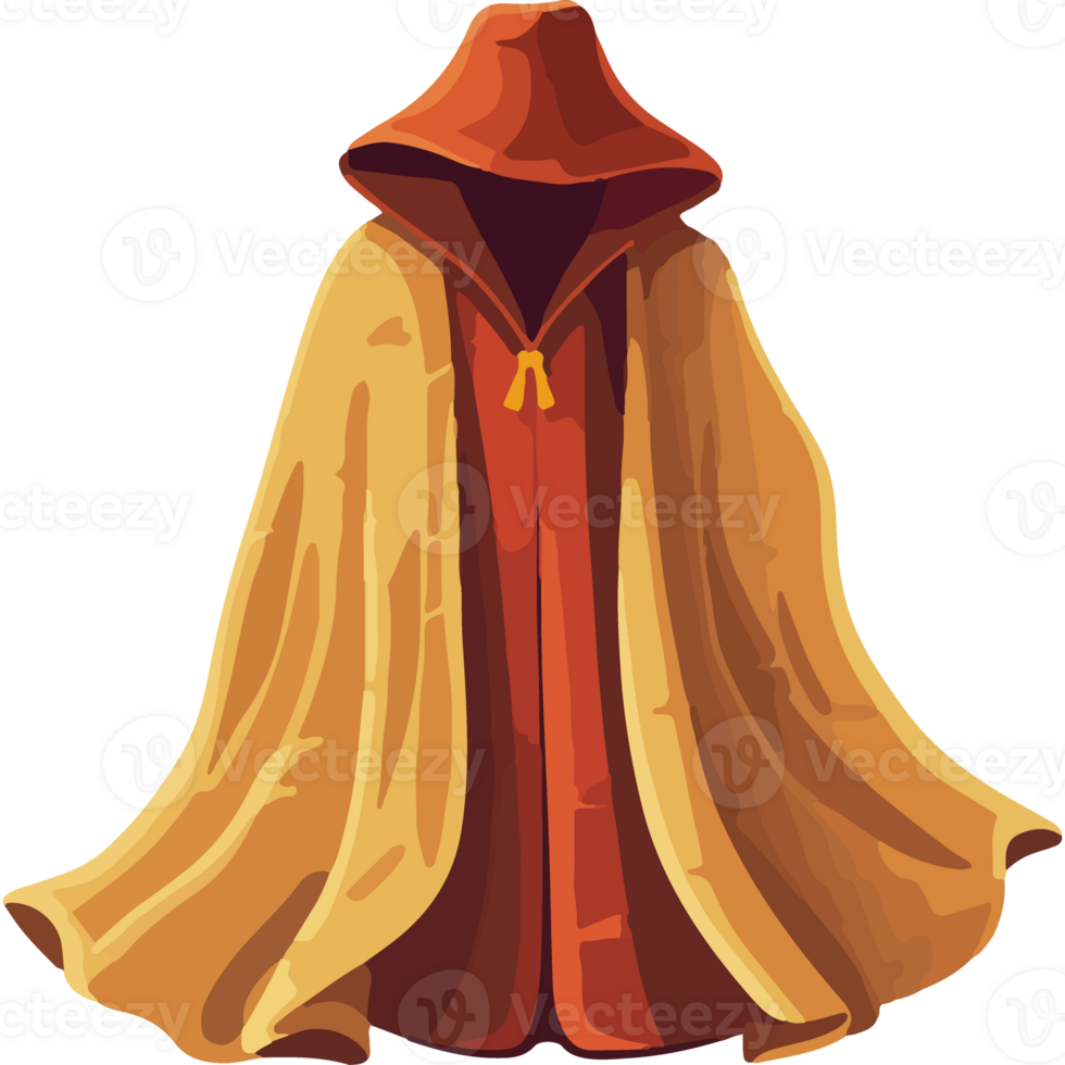 A robe with a hood on it png