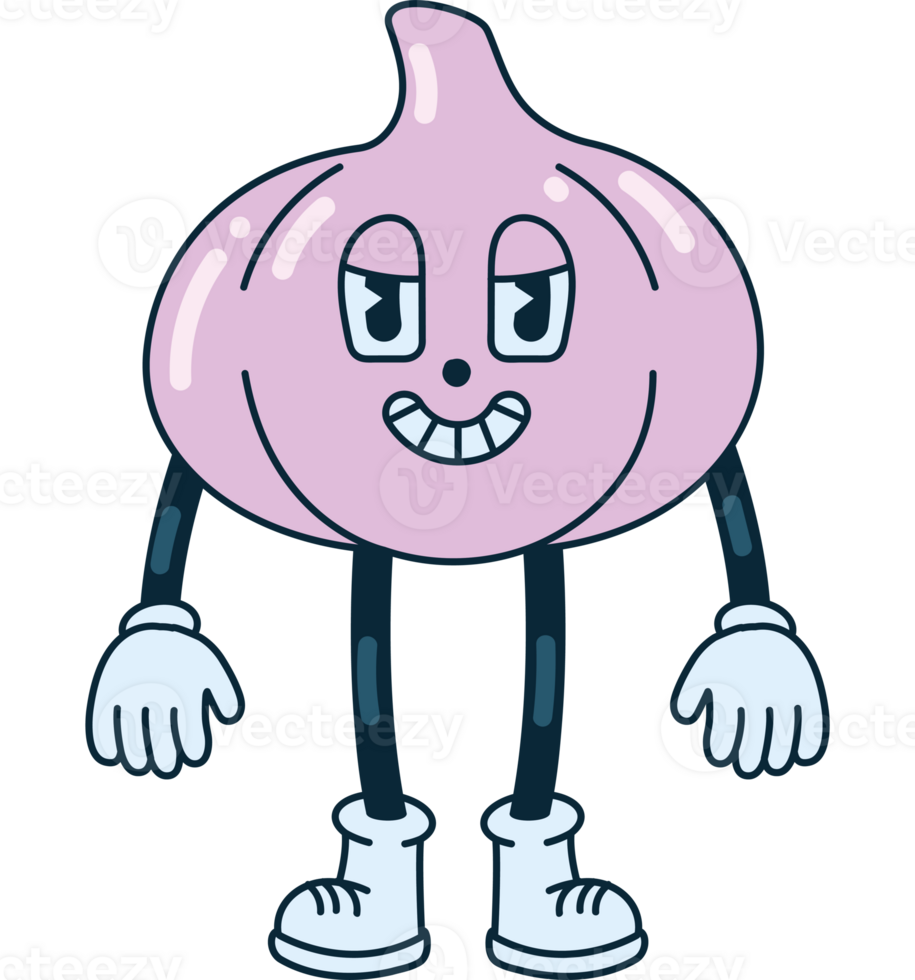 A cartoon character of a purple onion png