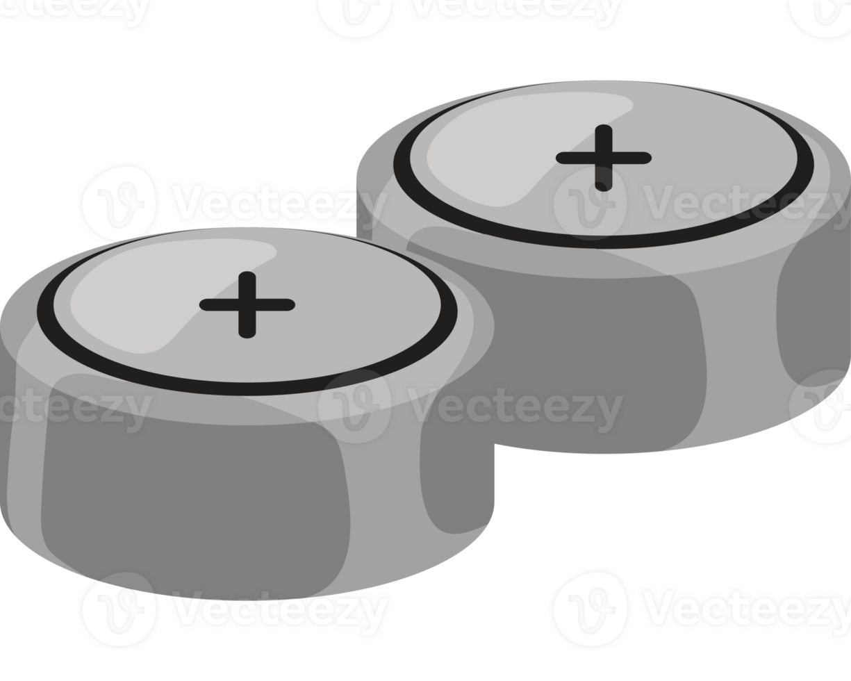 Two batteries with a plus sign on them png