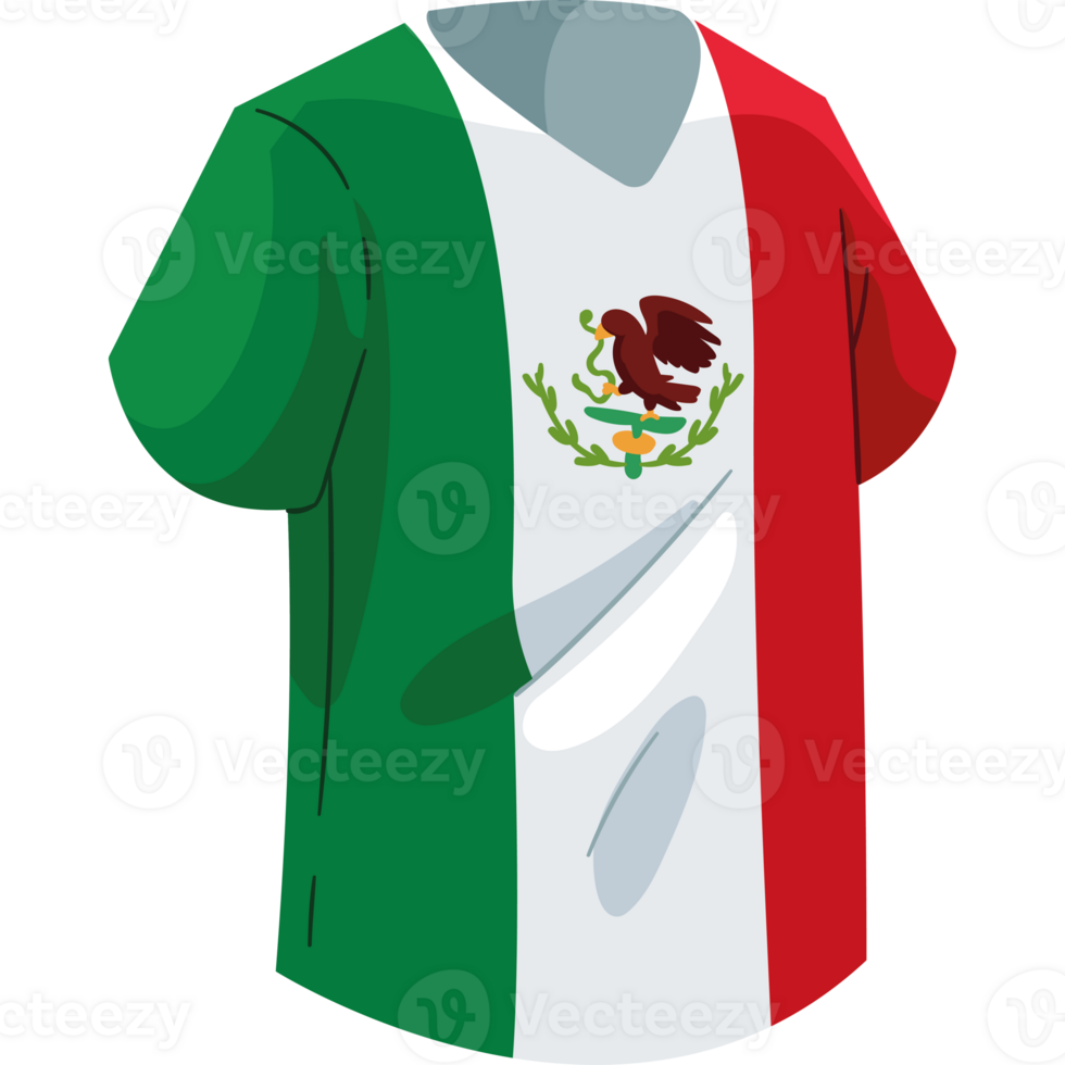 Mexico soccer shirt png