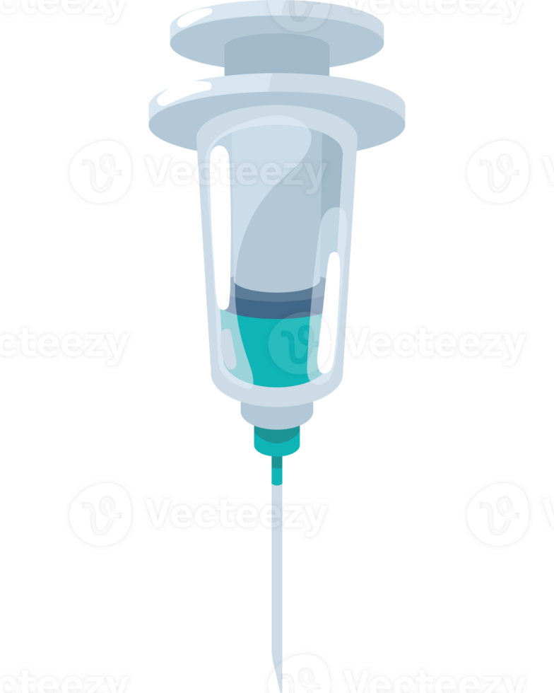 A syringe with a needle and a needle png