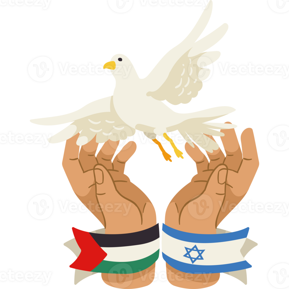 Israeli dove and israeli flag png