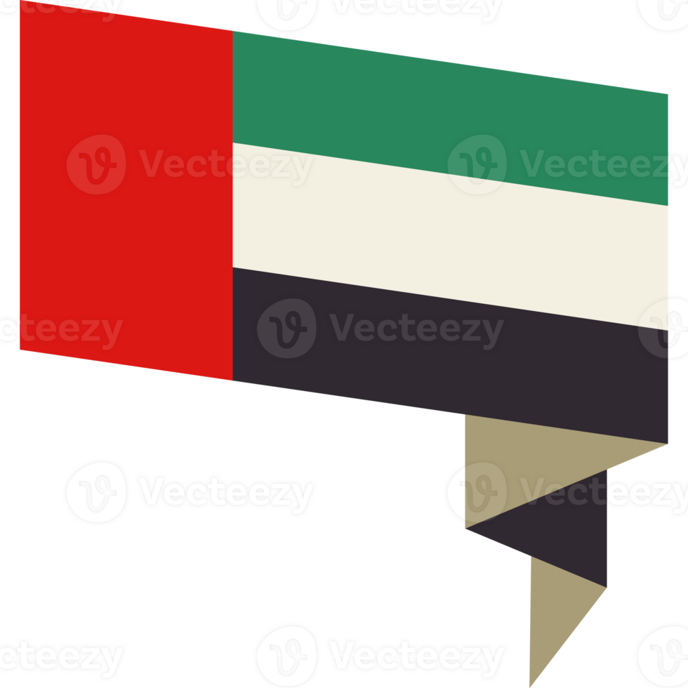 The flag of uae is shown in a speech bubble png