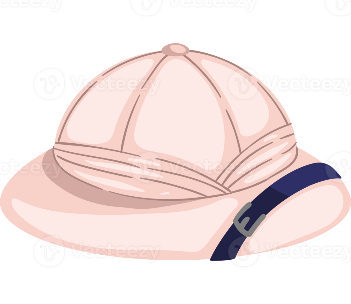 A hat with a blue strap on it png