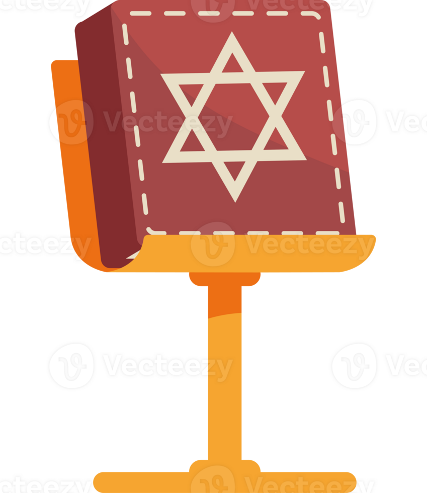 A chair with a star of david on it png