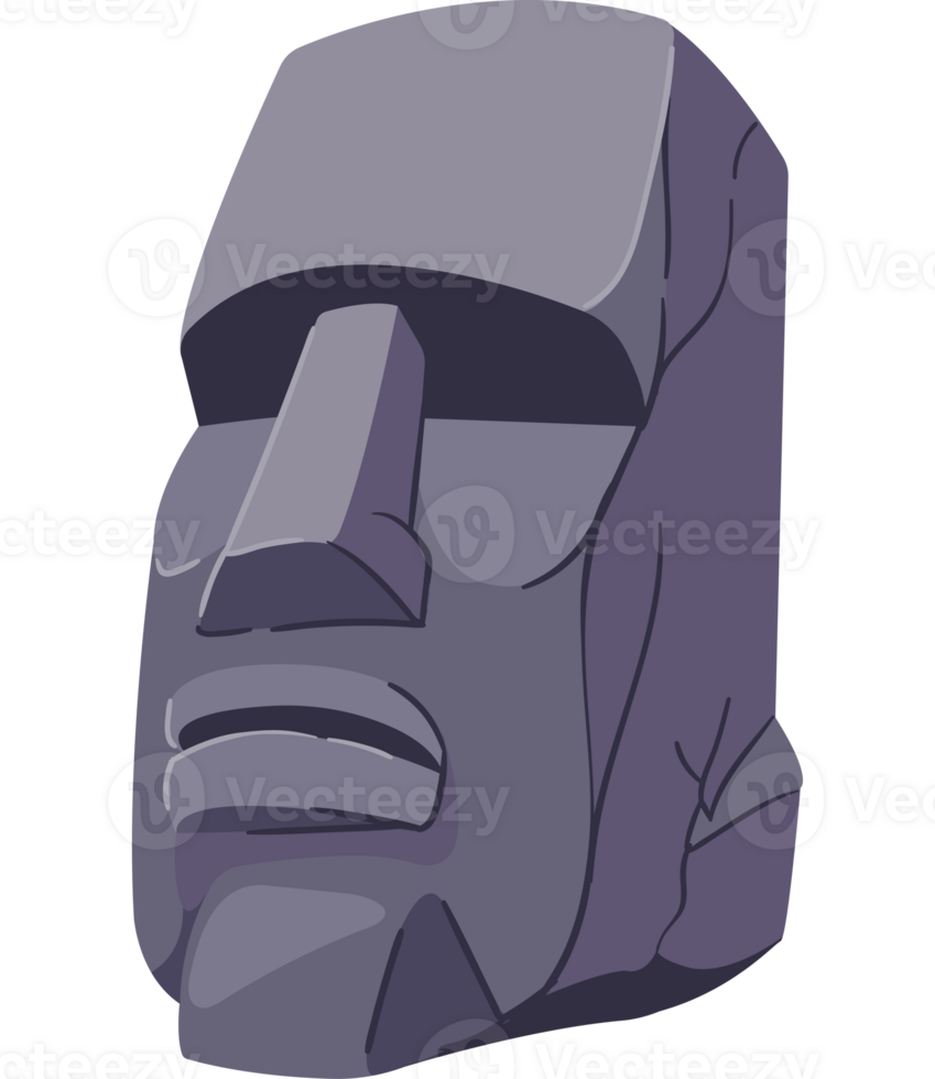Moai statue icon png