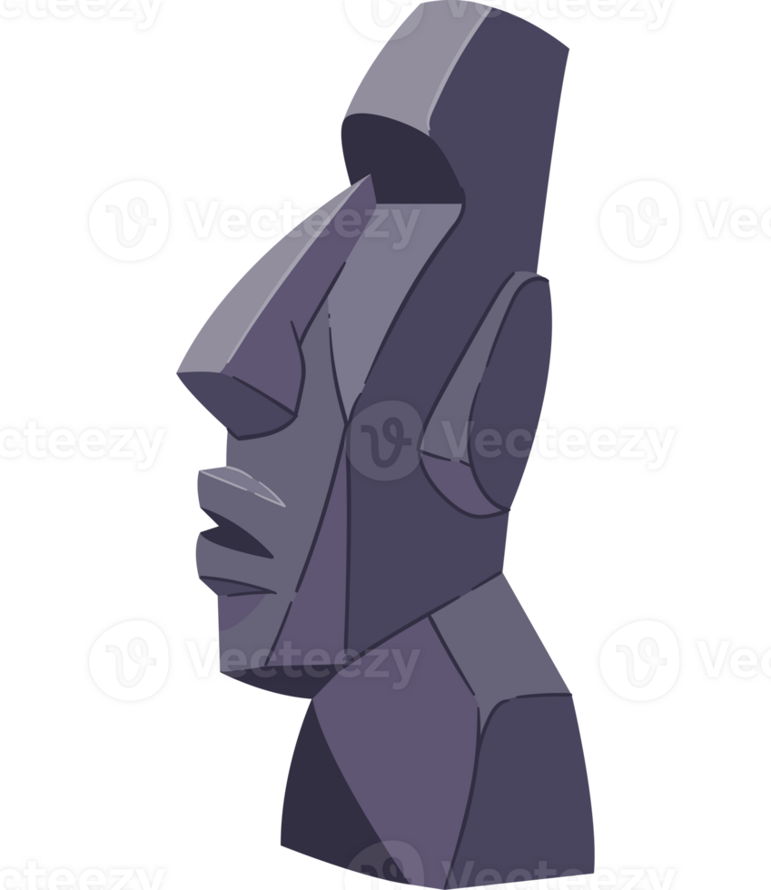 An image of a statue in a black background png