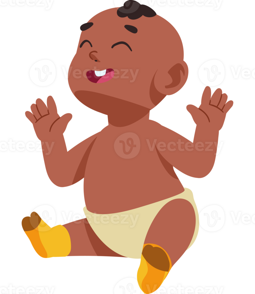 een beeld van een baby zittend Aan de verdieping png