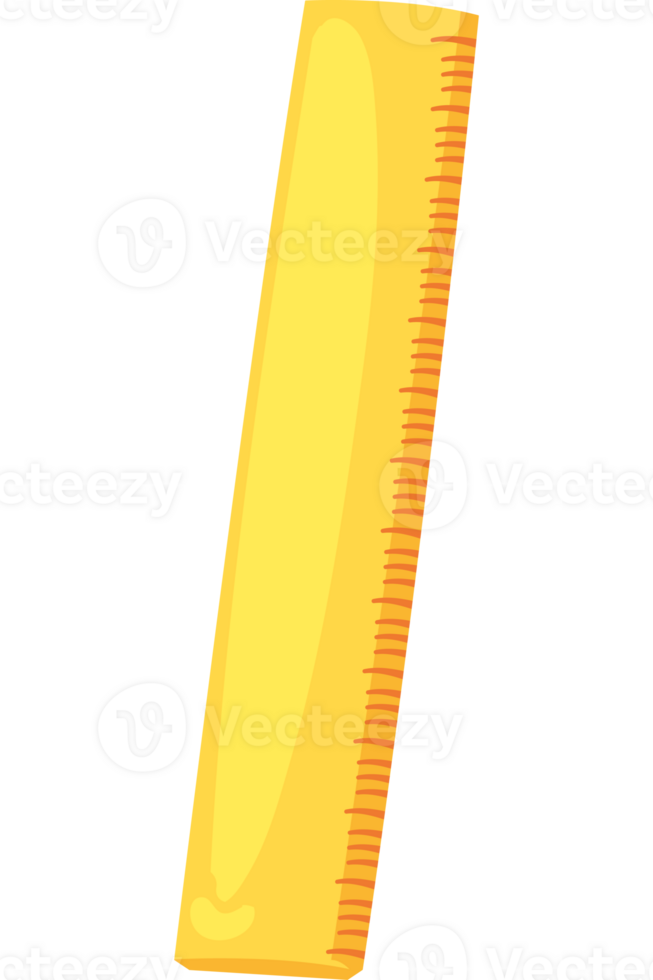 A ruler with a yellow handle on a black background png