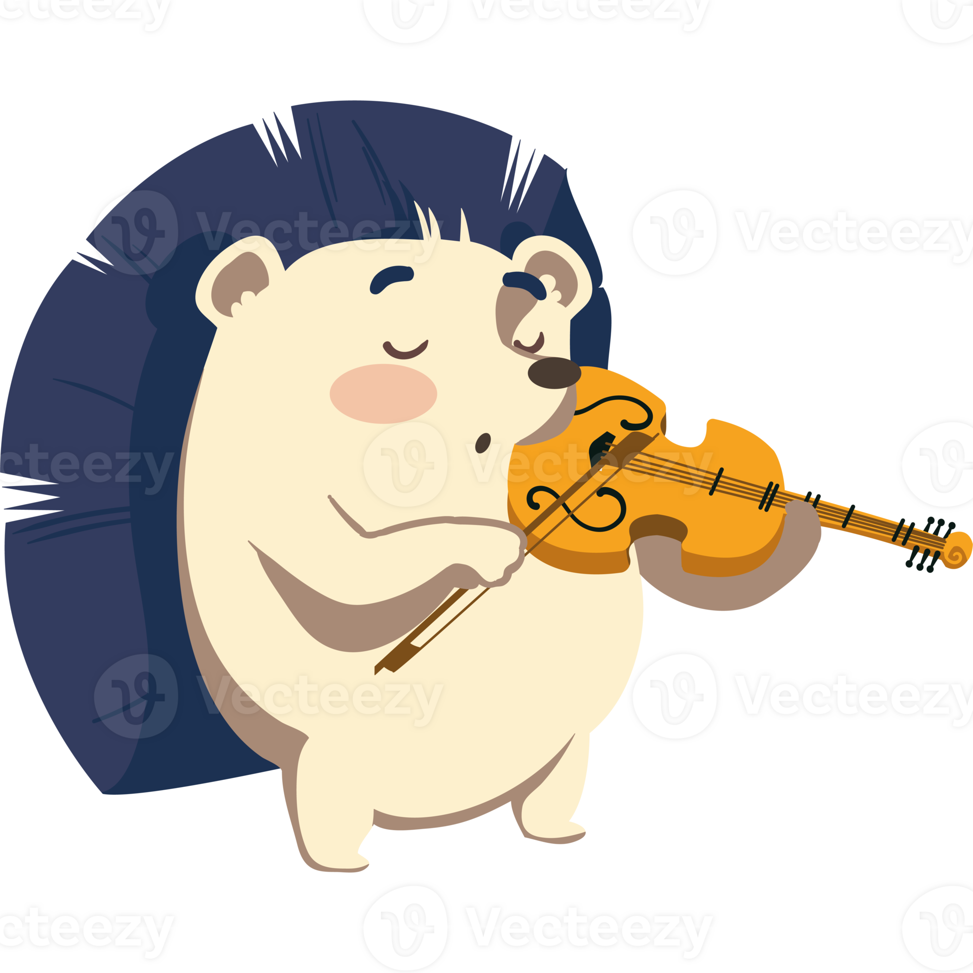 A hedgehog playing the violin 49030868 png