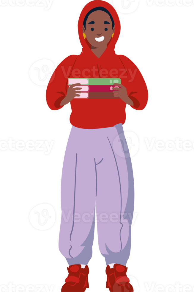 An illustration of a black man holding a box png