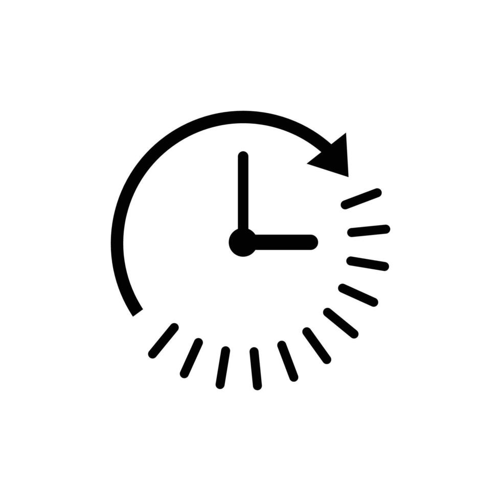 Time chronometer icon. Clock countdown icon vector