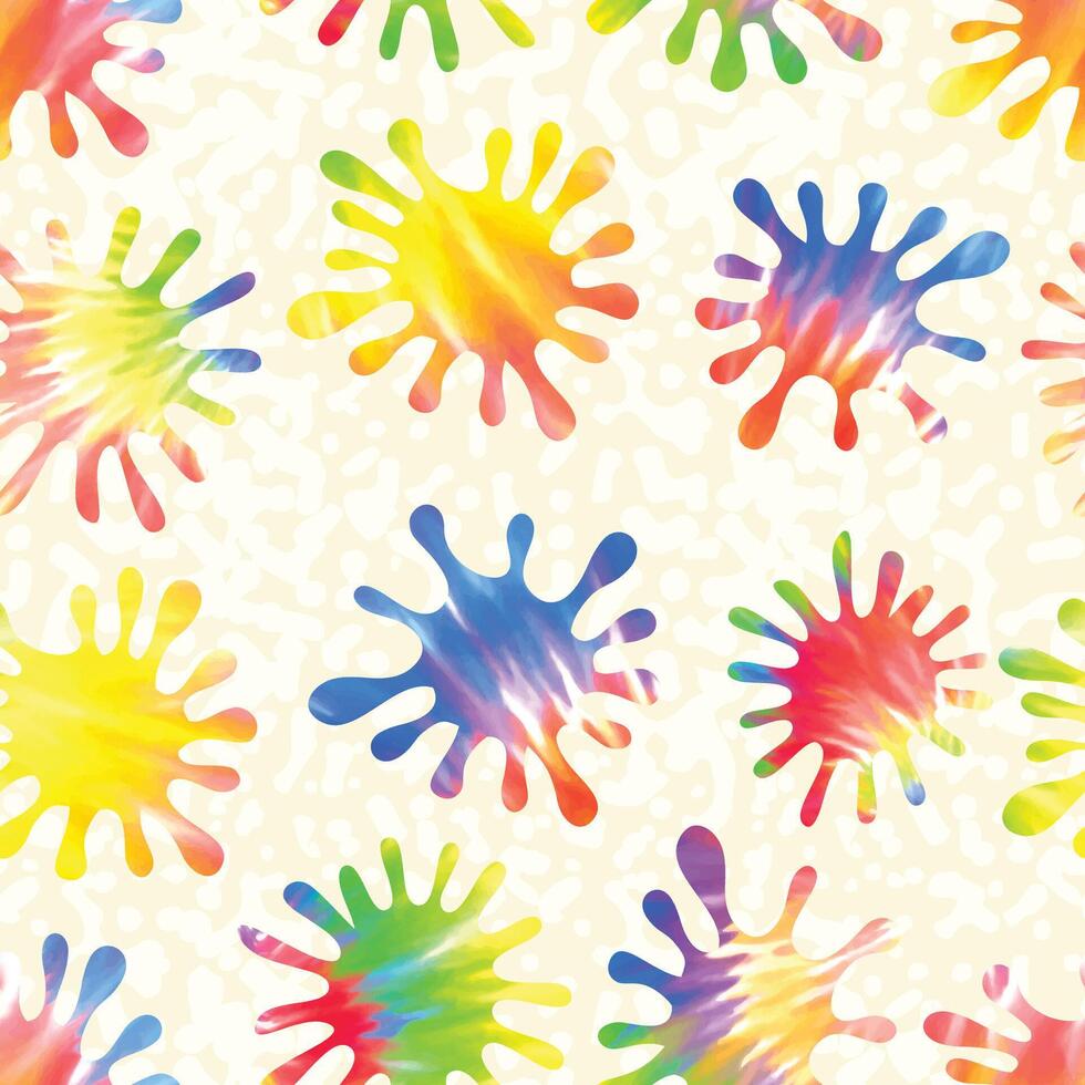 colorful splash summer watercolor pattern vector