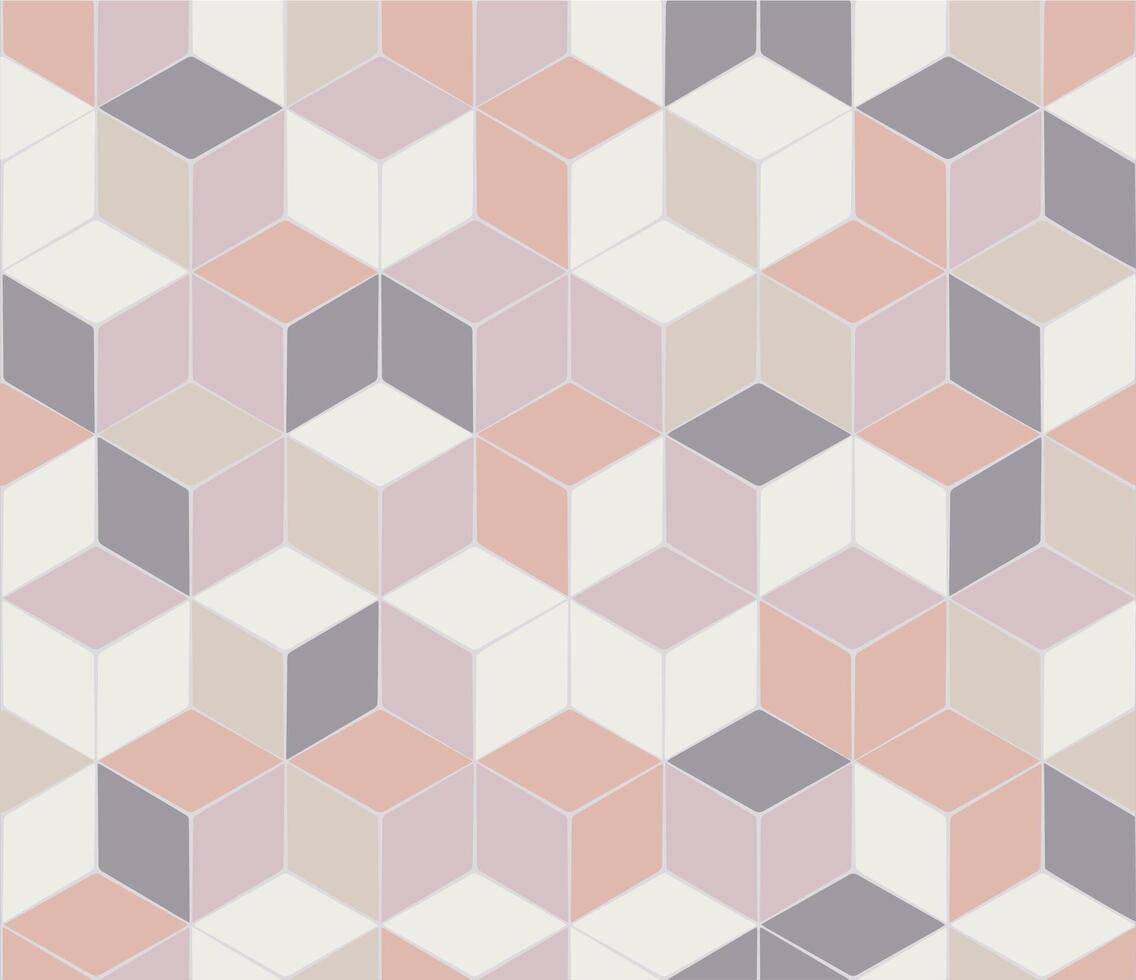 abstract soft color hexagonal pattern vector