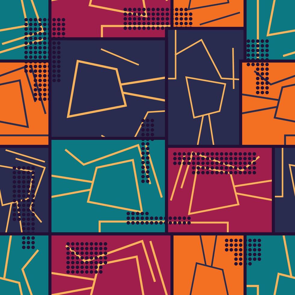 Printabstract colorful modern line pattern vector