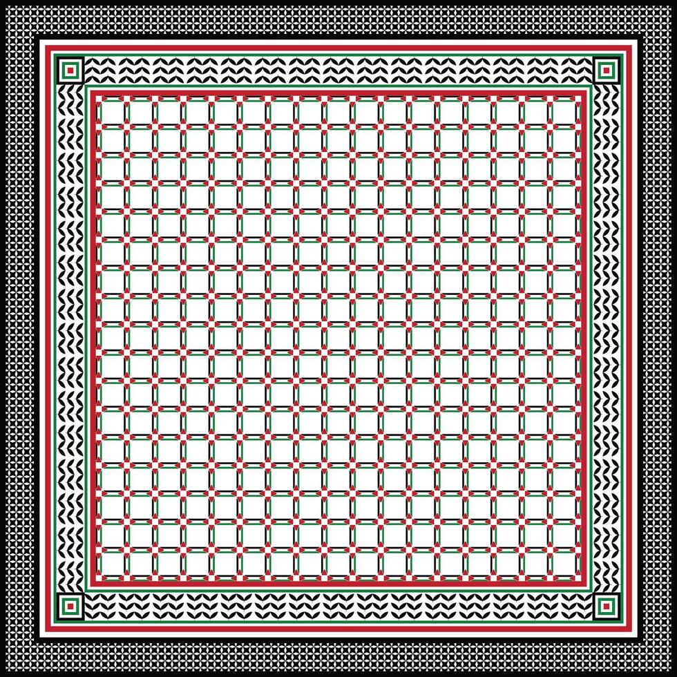 abstract geometric scarf design vector