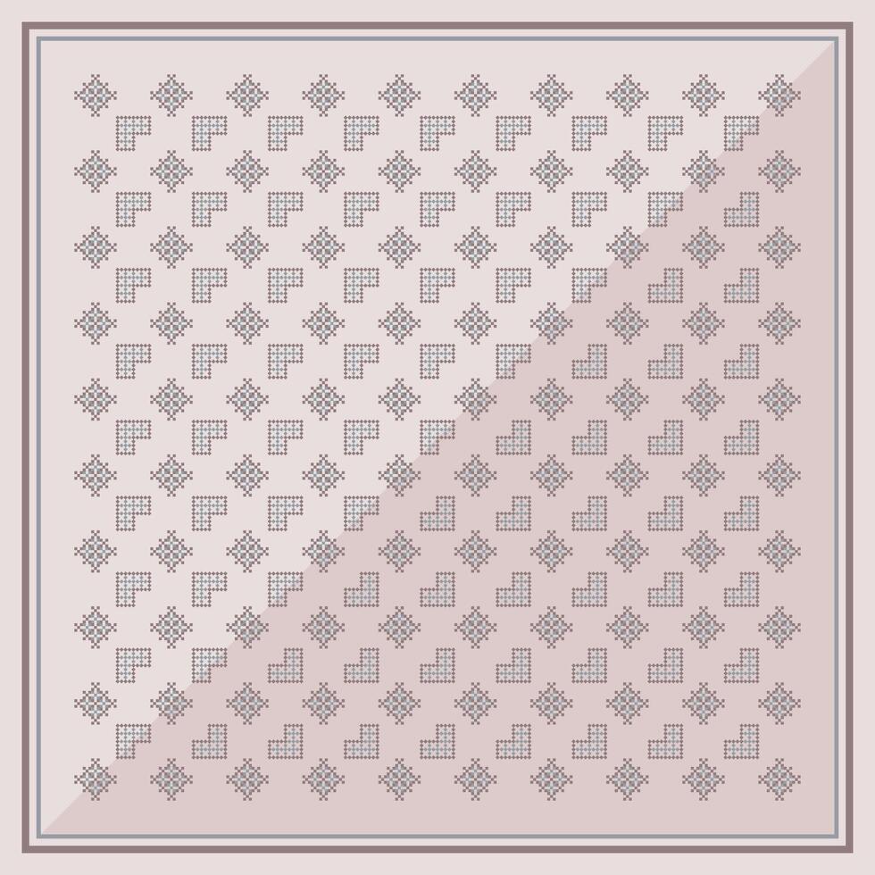 abstract simple ethnic folk scarf vector
