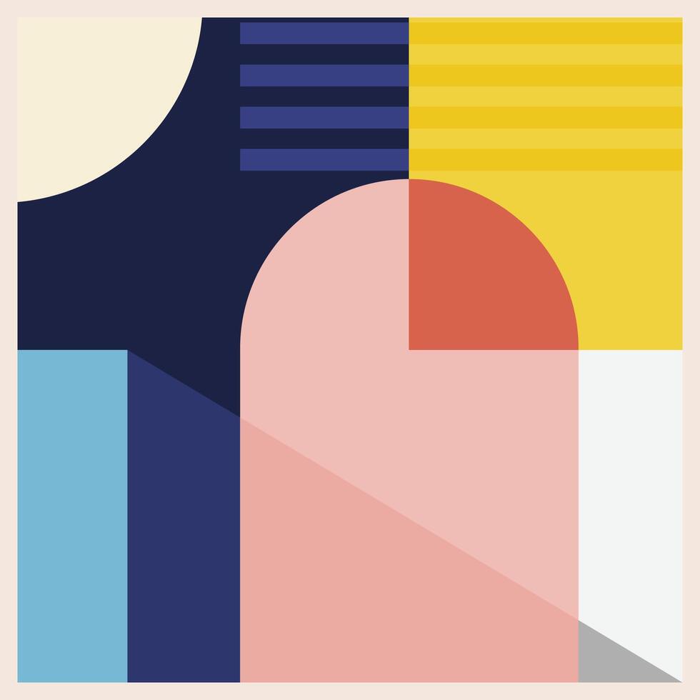 abstract colorful geometric frame scarf vector