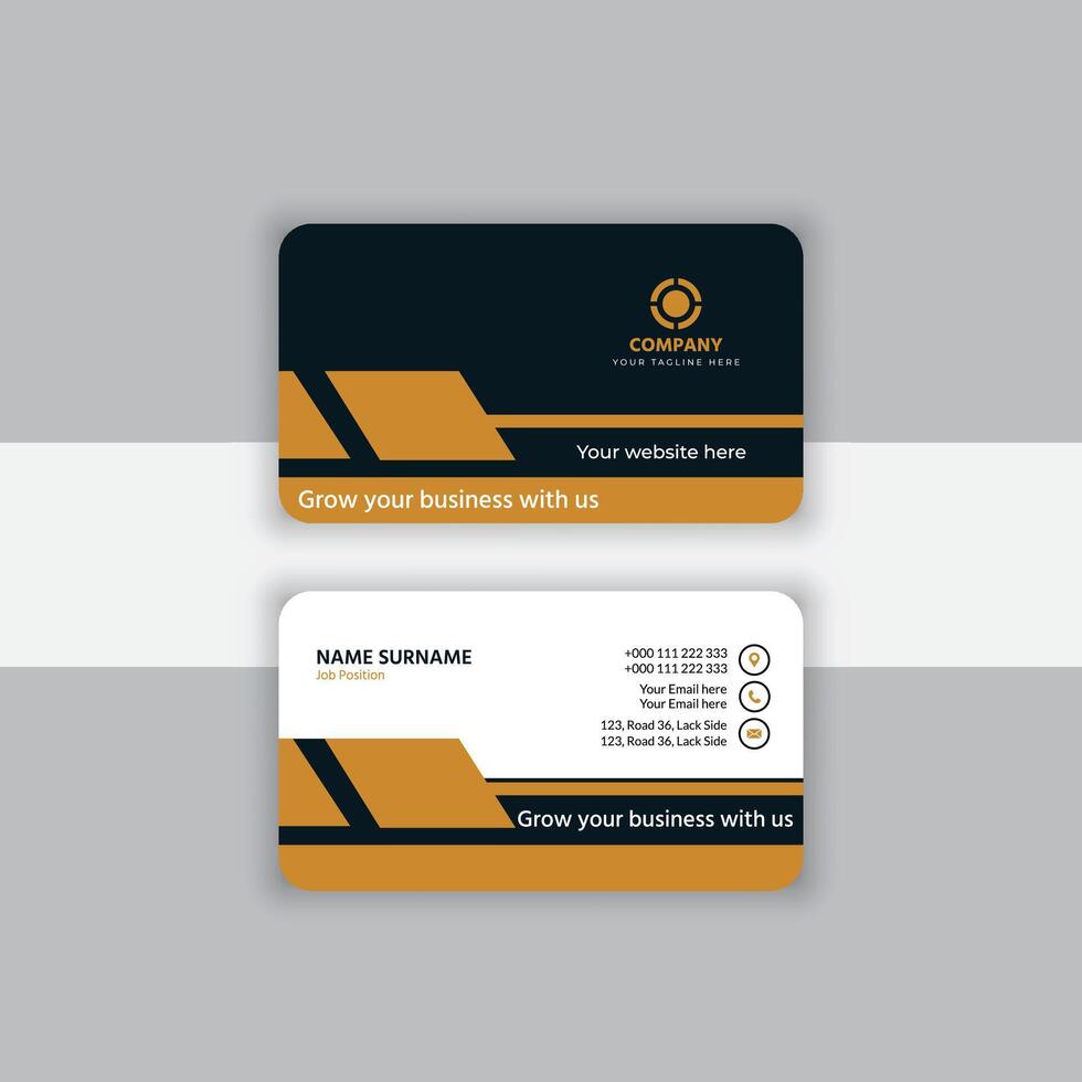 Modern business card template vector