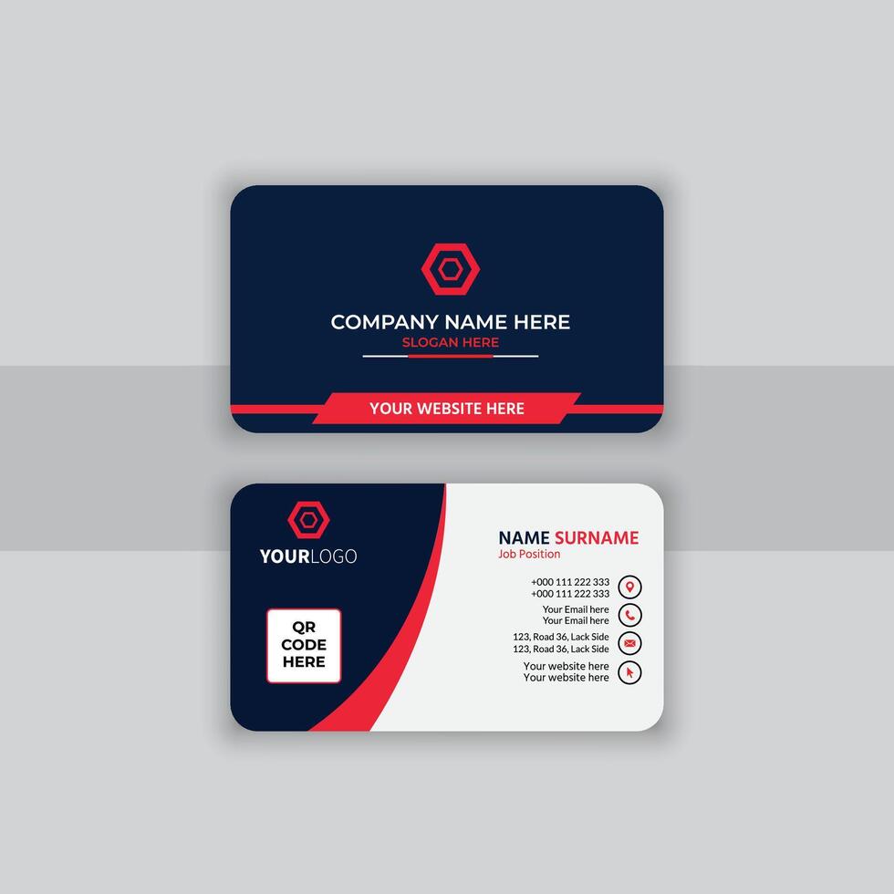 Modern business card template vector