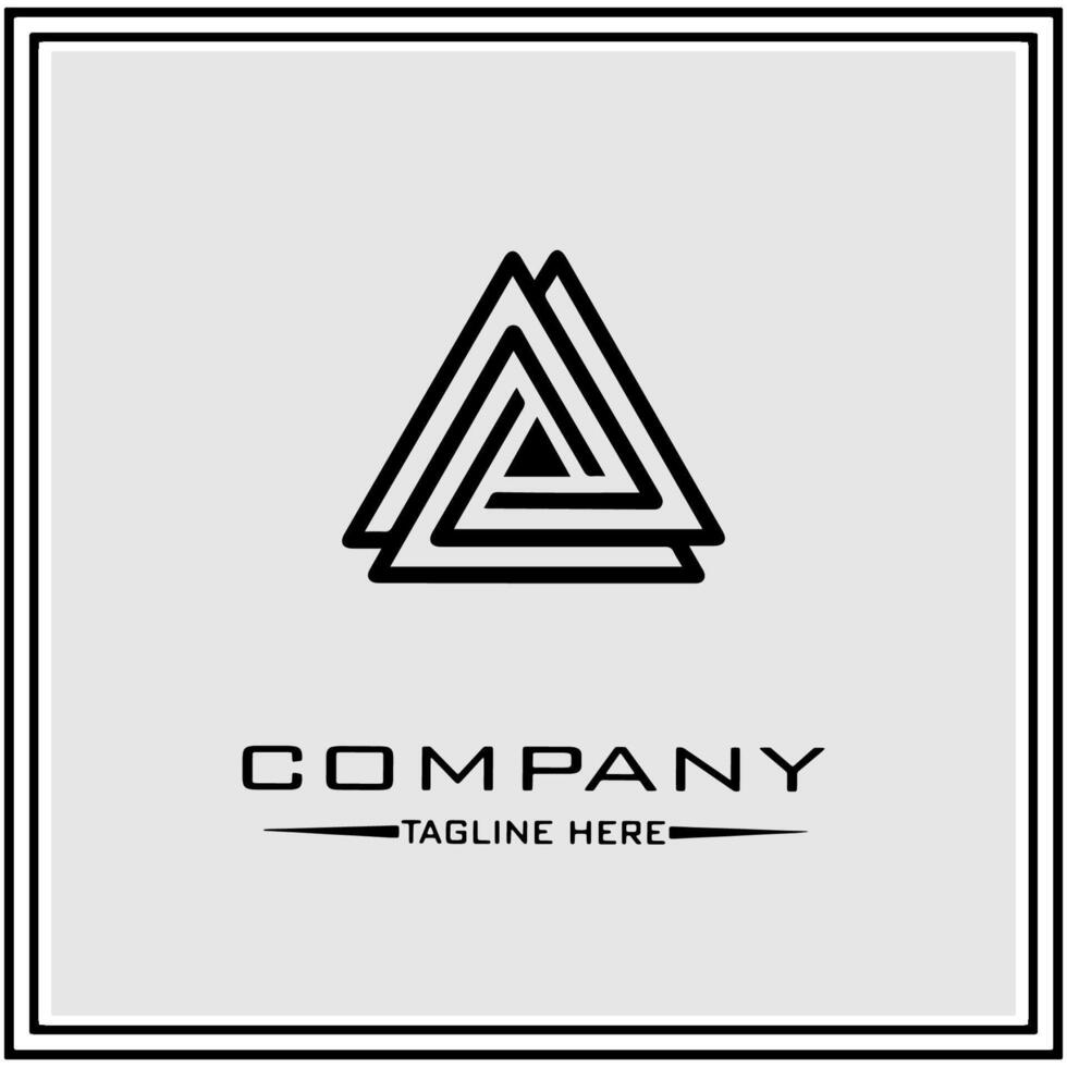 Simple triangle logo, vectors illustration 49031706 Vector Art at Vecteezy