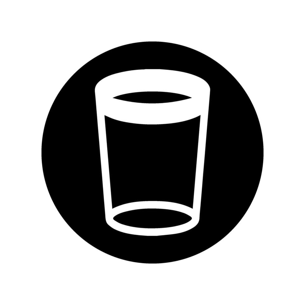 Simple glass icon. vector
