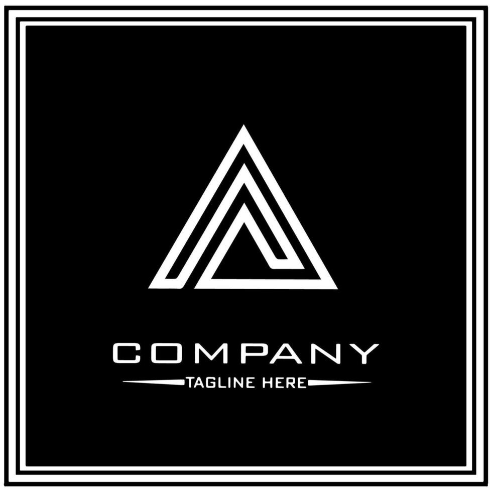 Triangle logo icon. vector