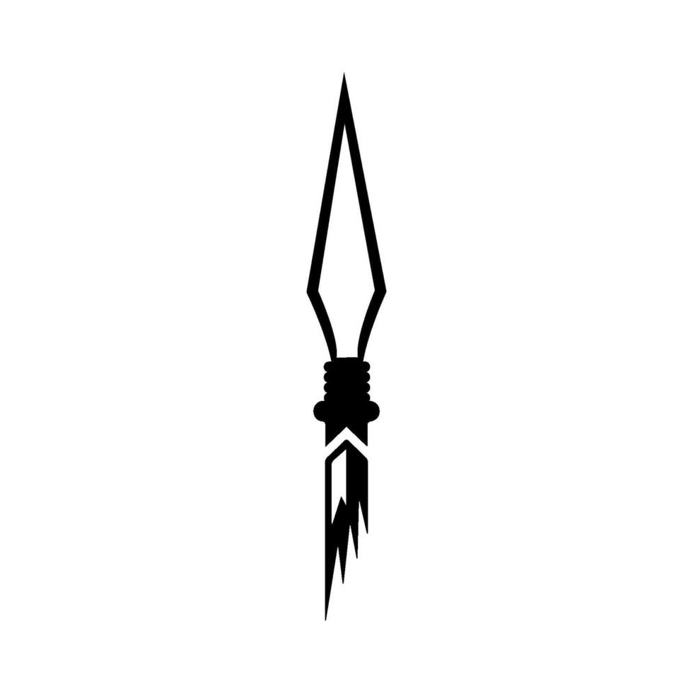 Spearhead icon vectors illustration.