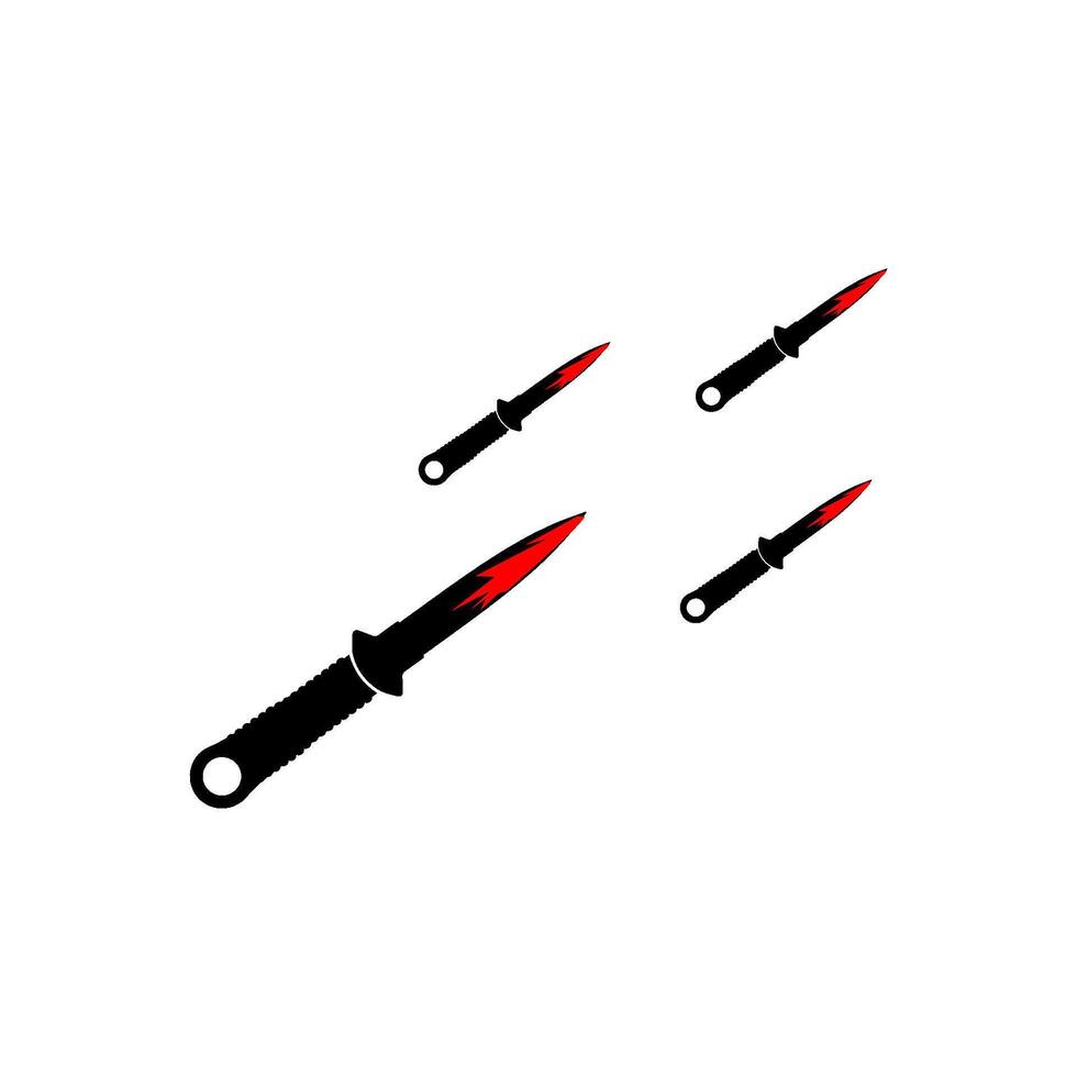 Icon of a dagger with blood splatter, vectors illustration symbol design