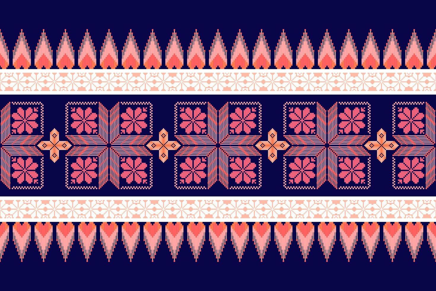 Geometric floral pattern background. vector