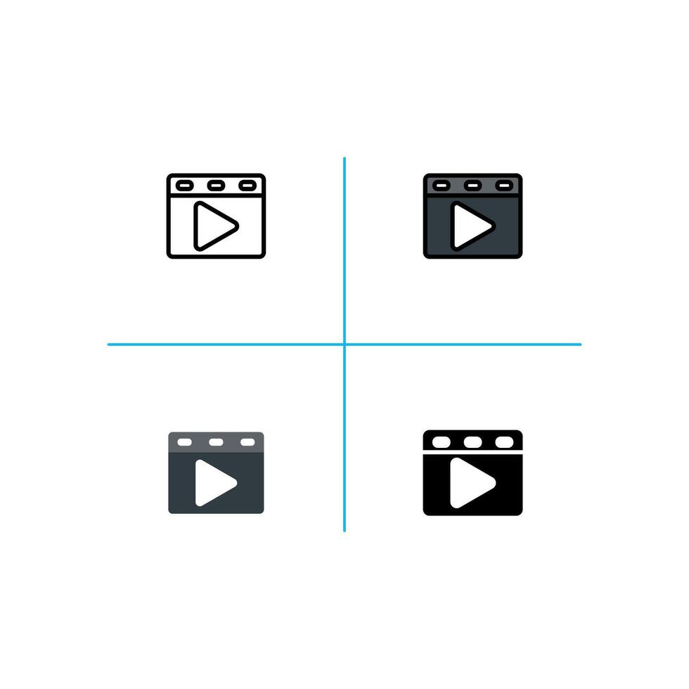 movie clip Icon vector