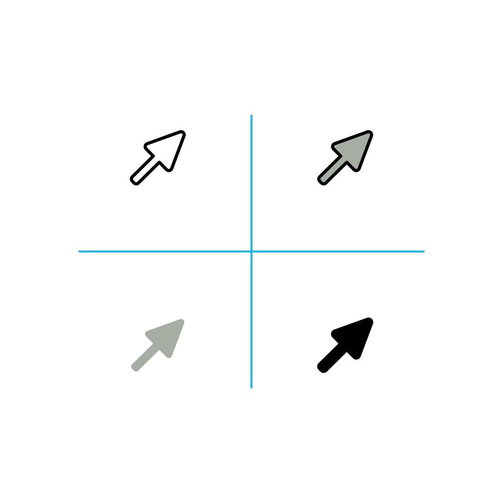 cursor and pointer Icon vector