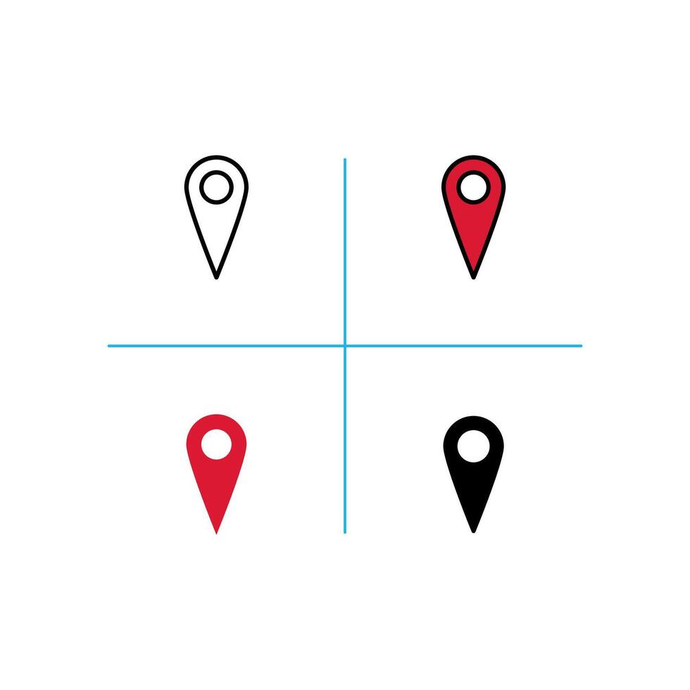 pin location Icon vector