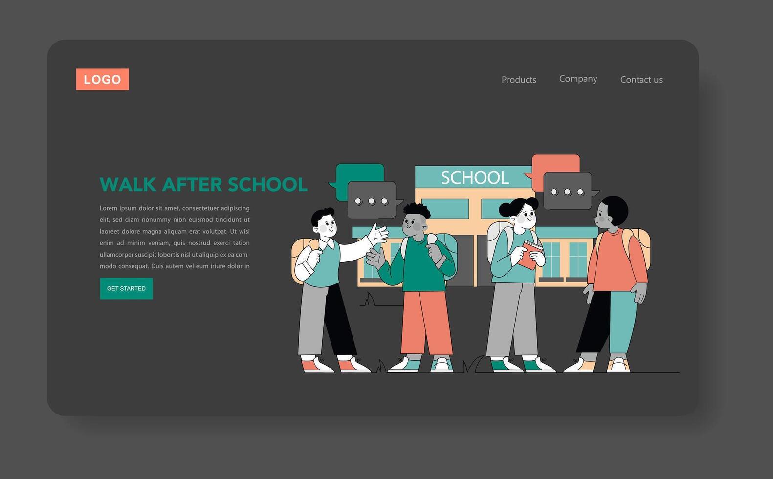 Last Days Of Summer. Flat Illustration vector