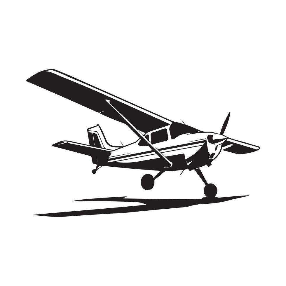 Small Engine Plane design Stock Illustrations vector